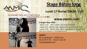 Bâton long Shaolin & Wing Chun